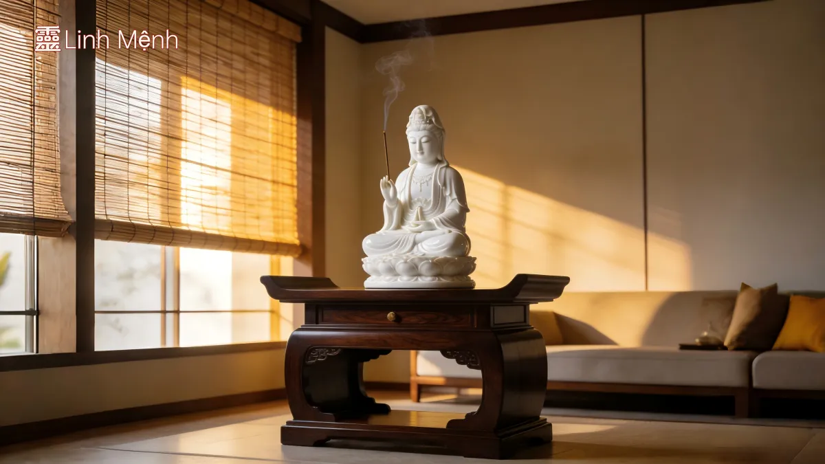 Hướng Dẫn Phong Thủy Dương Trạch: Vị Trí & Tọa Hướng Đặt Tượng Quan Âm