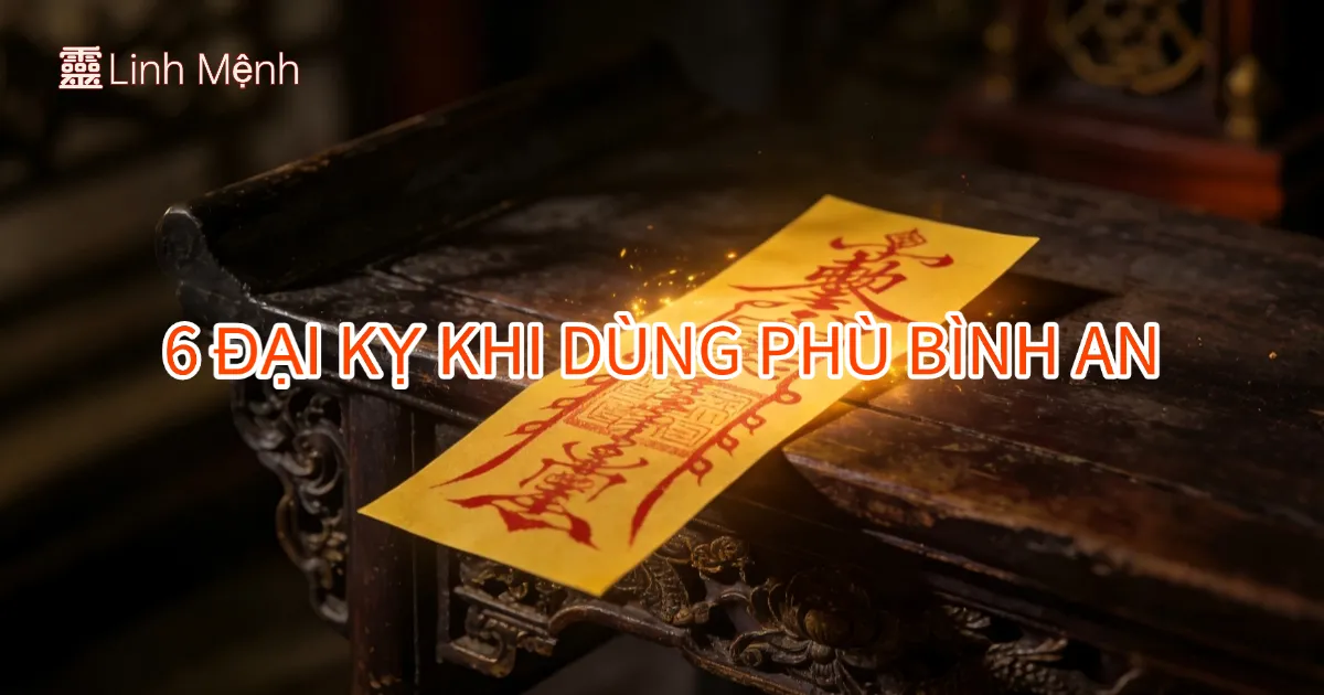 Bí Quyết Dùng Phù Bình An: Vị Trí Kích Tài & 6 Đại Kỵ Cần Tránh