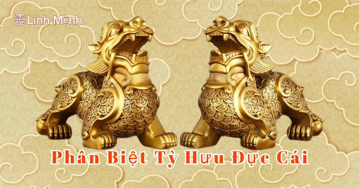 Đừng Nhầm Lẫn Tỳ Hưu Đực Cái! 3 Cách Nhận Biết Chuẩn Phong Thủy Giúp Chiêu Tài Giữ Lộc