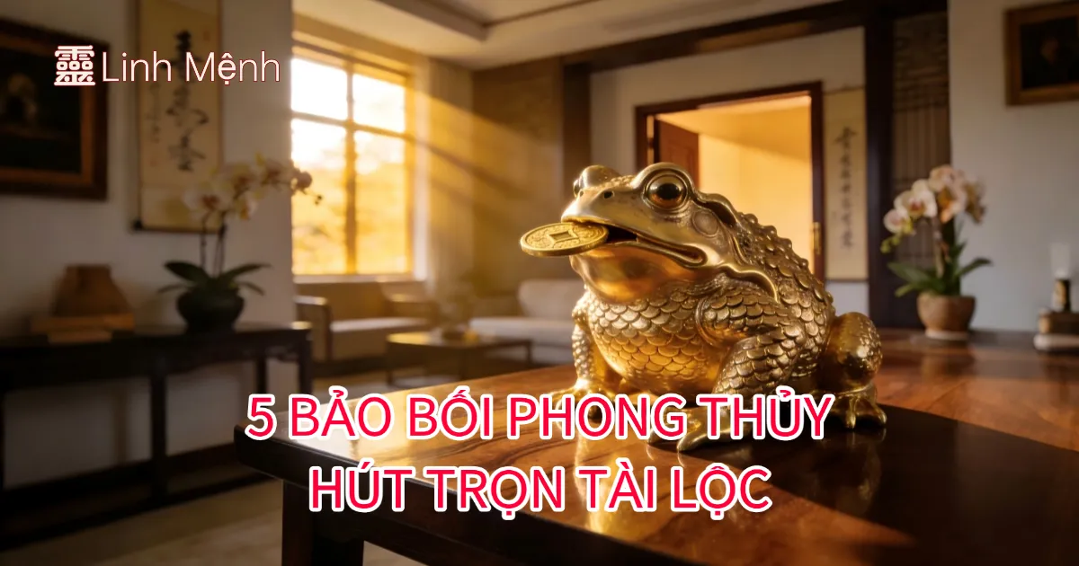 5 Vật Phẩm Phong Thủy Chiêu Tài: Mẹo Bày Trí Dương Trạch Chuẩn Chuyên Gia