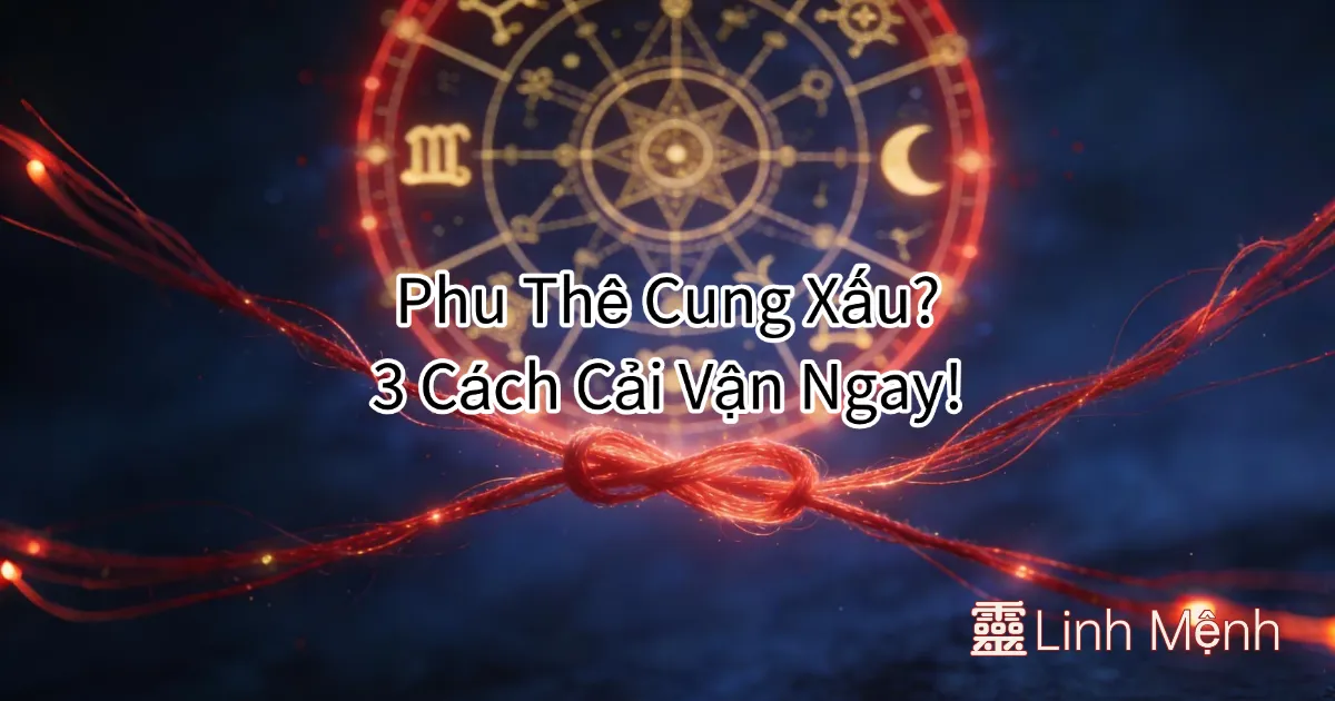 Giải Mã Phu Thê Cung Xấu: 3 Cách Cải Vận Hôn Nhân Trong Tử Vi Đẩu Số